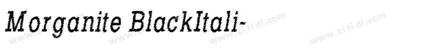 Morganite BlackItali字体转换